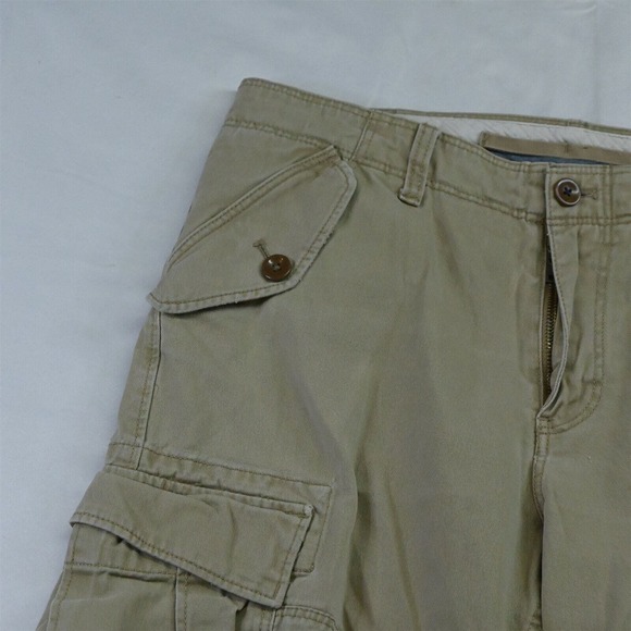 Banana Republic 30 x 11" Khaki‎ Twill Cargo Shorts - Picture 2 of 5